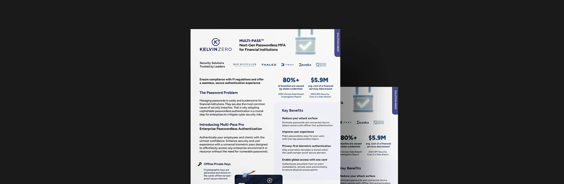 Multi-Pass Next-Gen Passwordless MFA for FIs